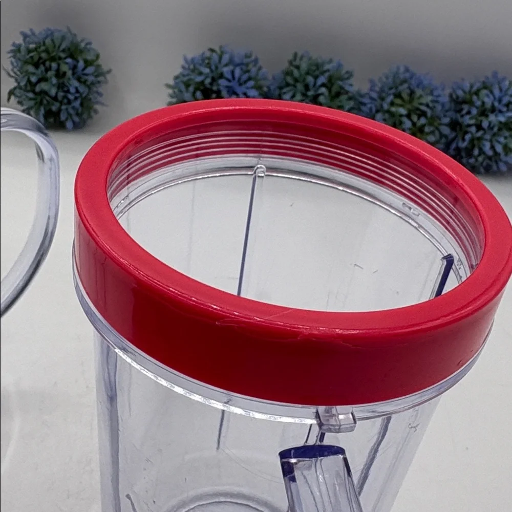 Magic Bullet Replacement Cups, Color Rim Rings Red,Yellow - Picture 5 of 9